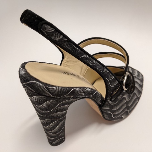 New Designer Sarah Flint Jacquard Pumps - Picture 7 of 9